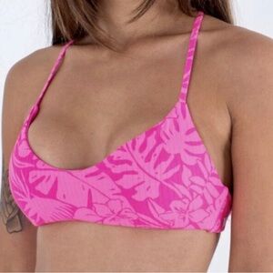 Hurley Jungle Walk Open Back Swim Top